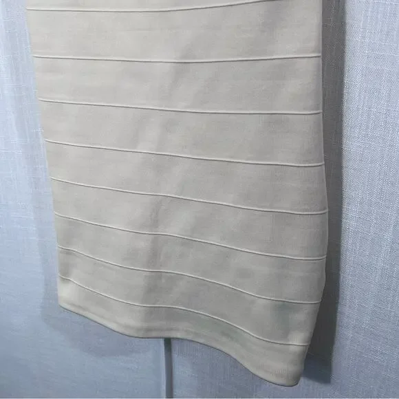 Forever 21 Cream Studded Bodycon Dress Size M - Picture 5 of 12